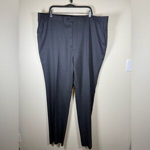 NWOT Ralph Lauren Mens 48 Gray Dress Pants Comfort Flex Unhemmed Big Tall Wool